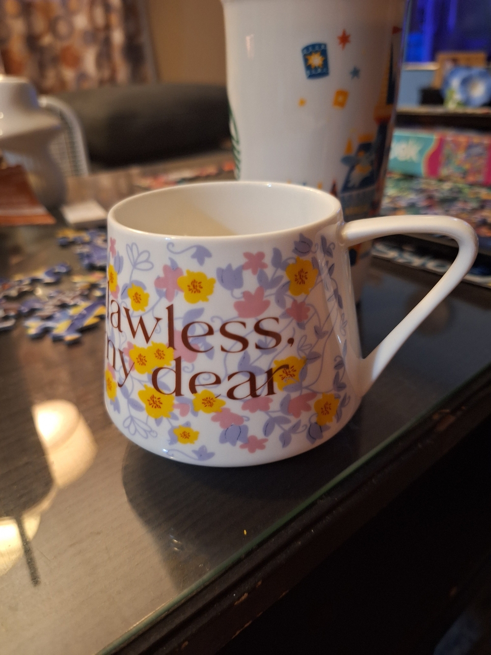 Bridgerton "Flawless, My Dear" Tea Cup/Coffee Mug Delicate Netflix ShondaLand - Picture 2 of 4